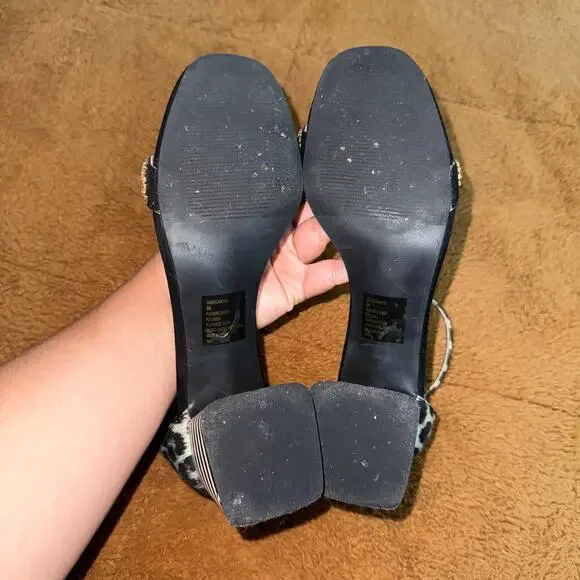 Betsey Johnson Gabie Jewel Embellished Block Heel Sandals – Size 8M - Picture 5 of 10